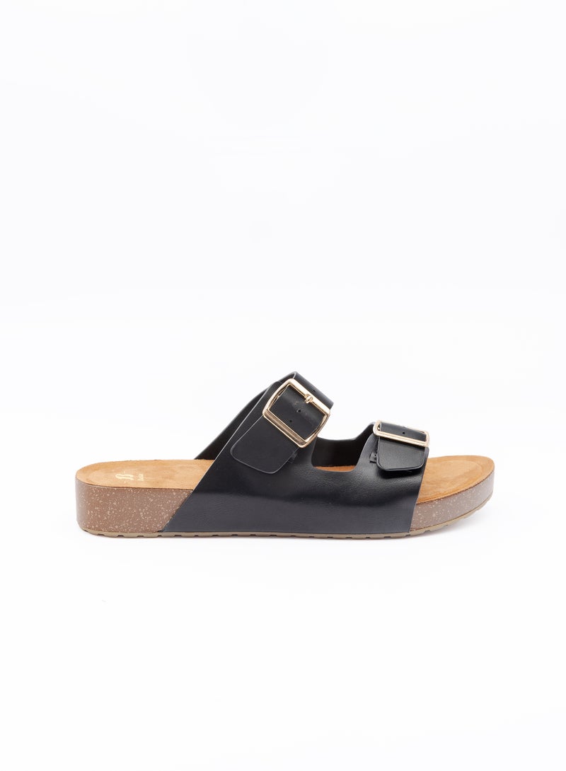 Bata Double‑Buckle Footbed Sandals - Image 1